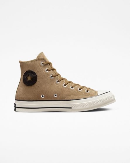 Tenisi Inalti Barbati Converse Chuck 70 Piele Intoarsa Maro Negrii | RO ZLIGX918